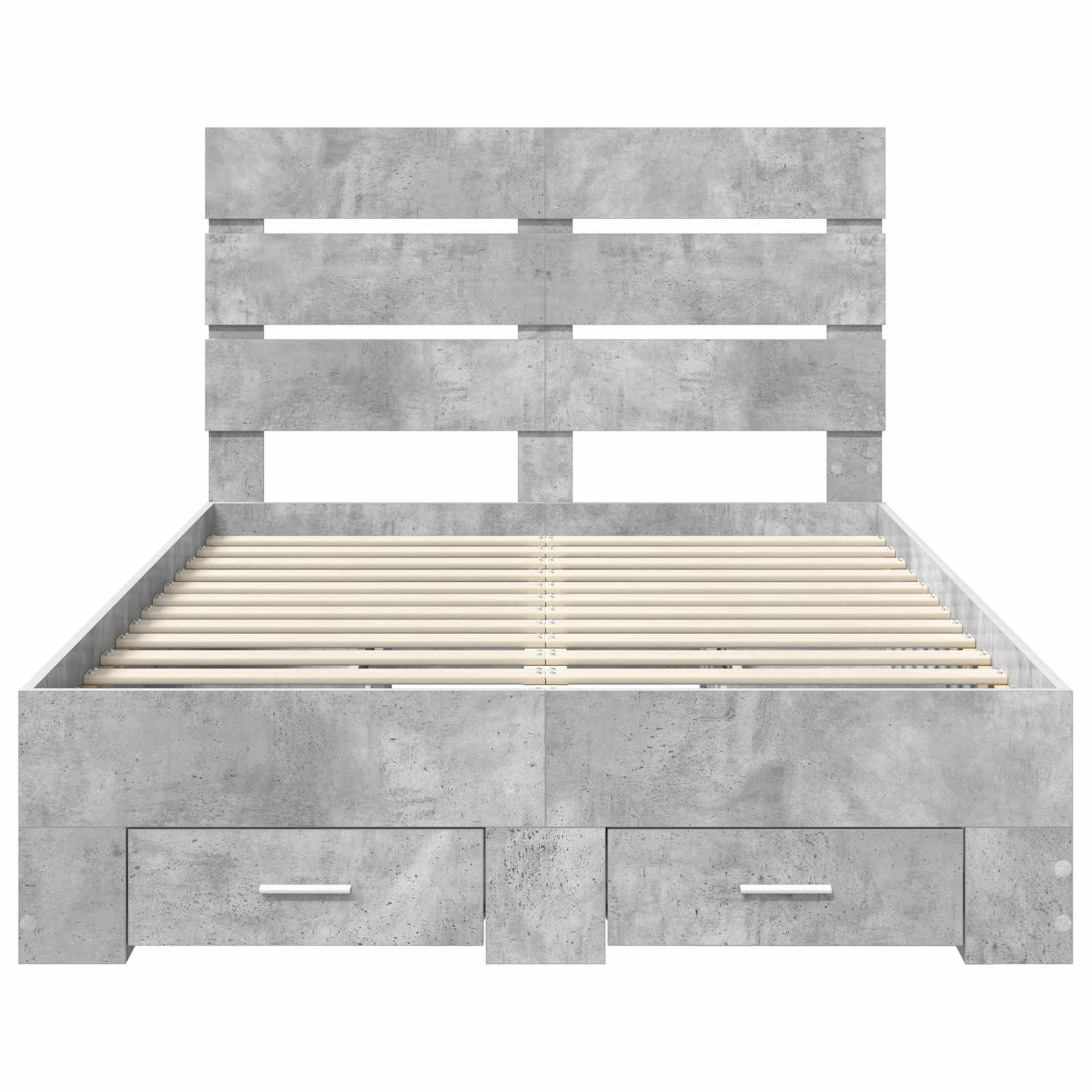 Krevetna konstrukcija s ladicama Betonski sivi 120 x 200 cm