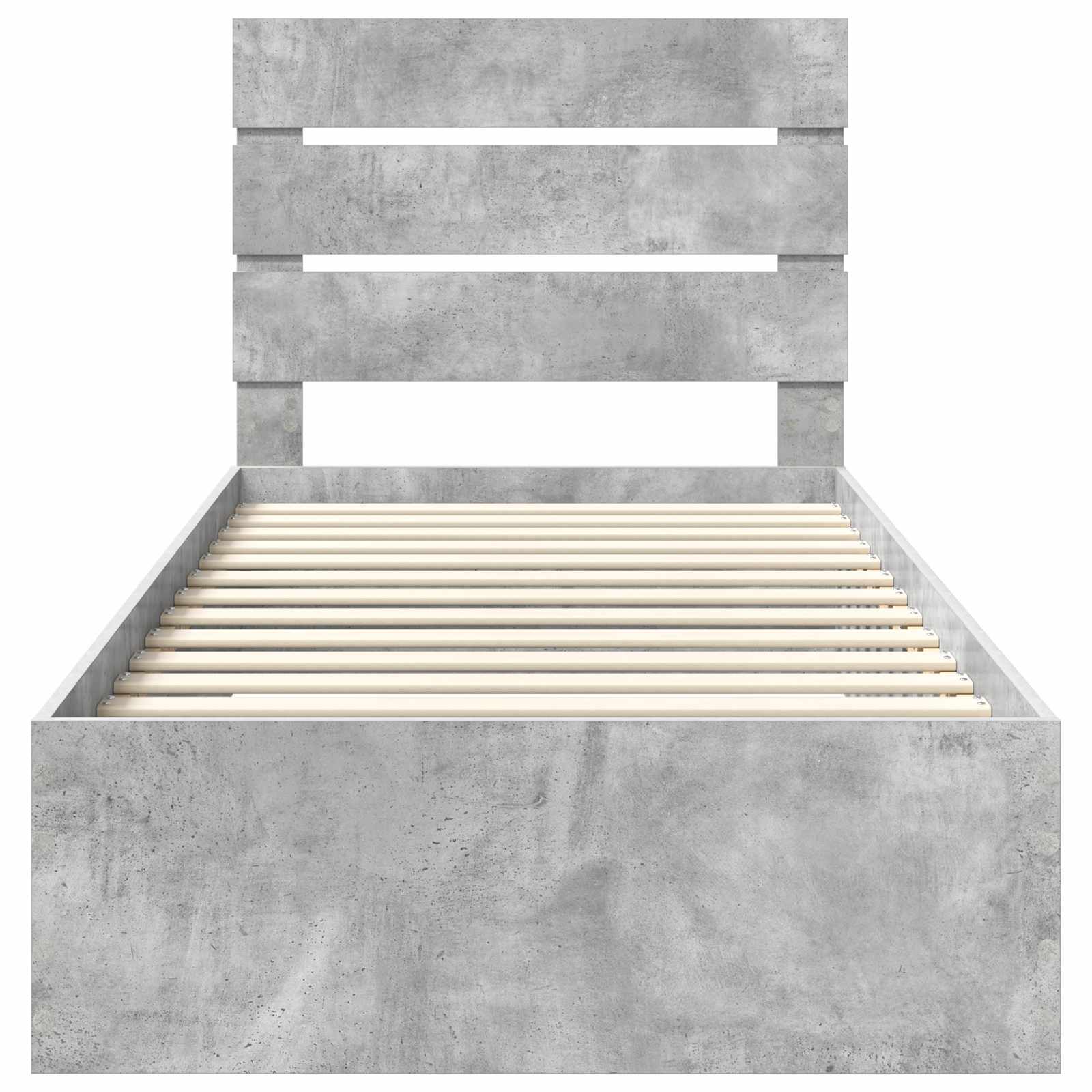 Krevetna konstrukcija s ladicama Betonski sivi 100 x 200 cm