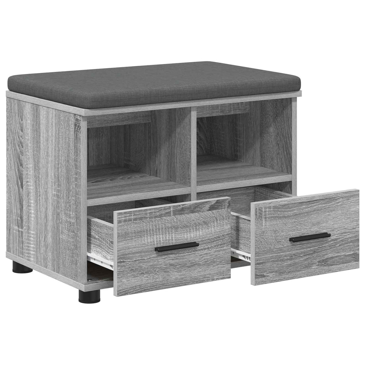 Klupa za hodnik s jastukom Sivi Sonoma 60 x 38 x 46 cm