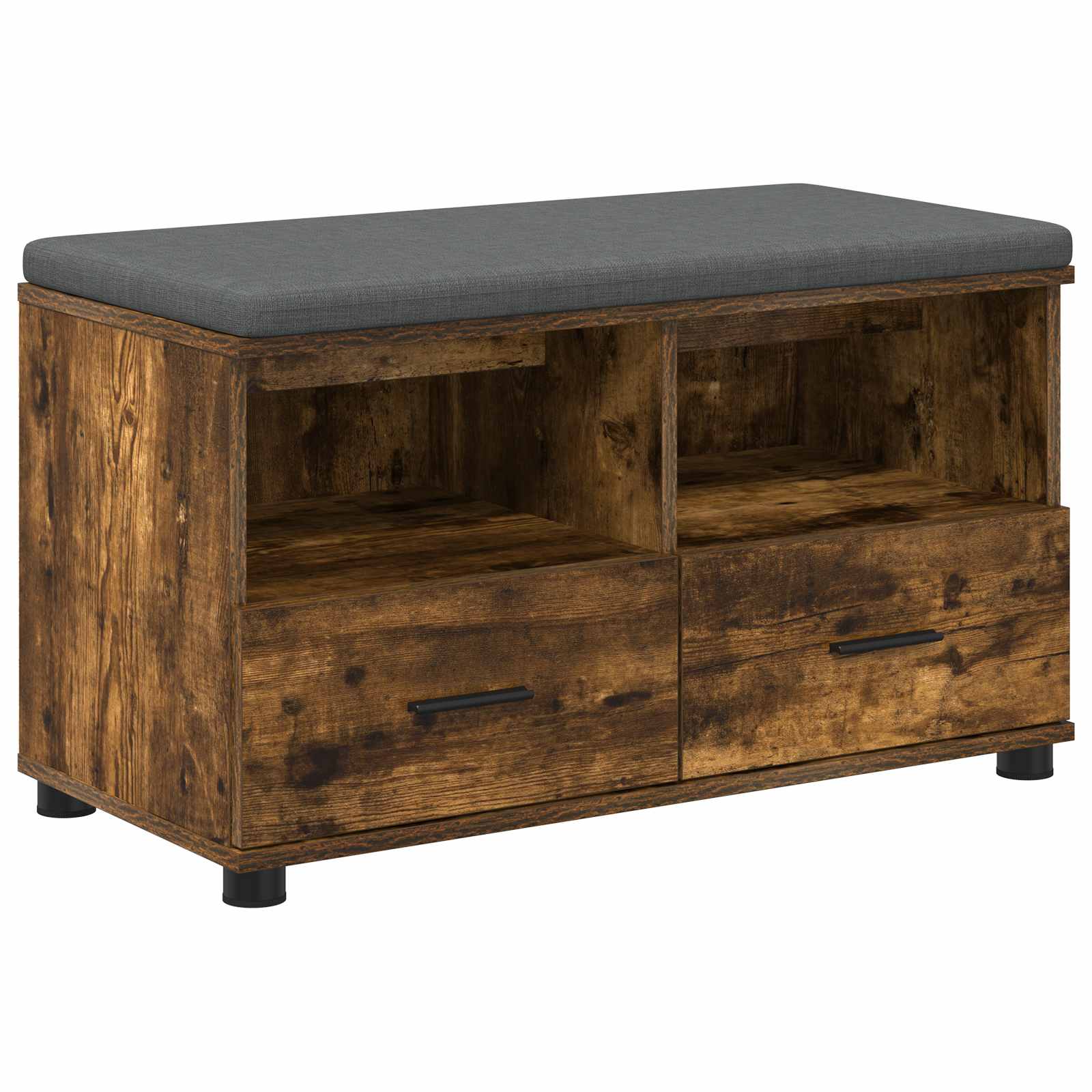 Klupa za hodnik s jastukom Dimljeni Hrast 80 x 38 x 46 cm