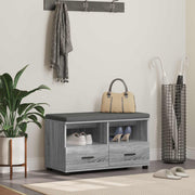 Klupa za hodnik s jastukom Sivi Sonoma 80 x 38 x 46 cm