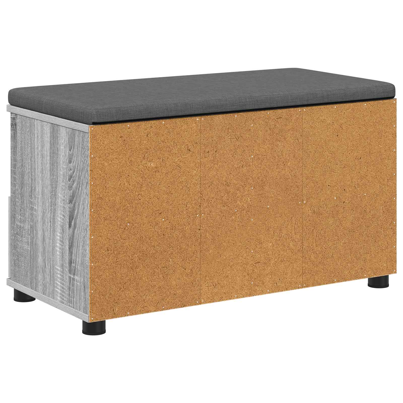 Klupa za hodnik s jastukom Sivi Sonoma 80 x 38 x 46 cm