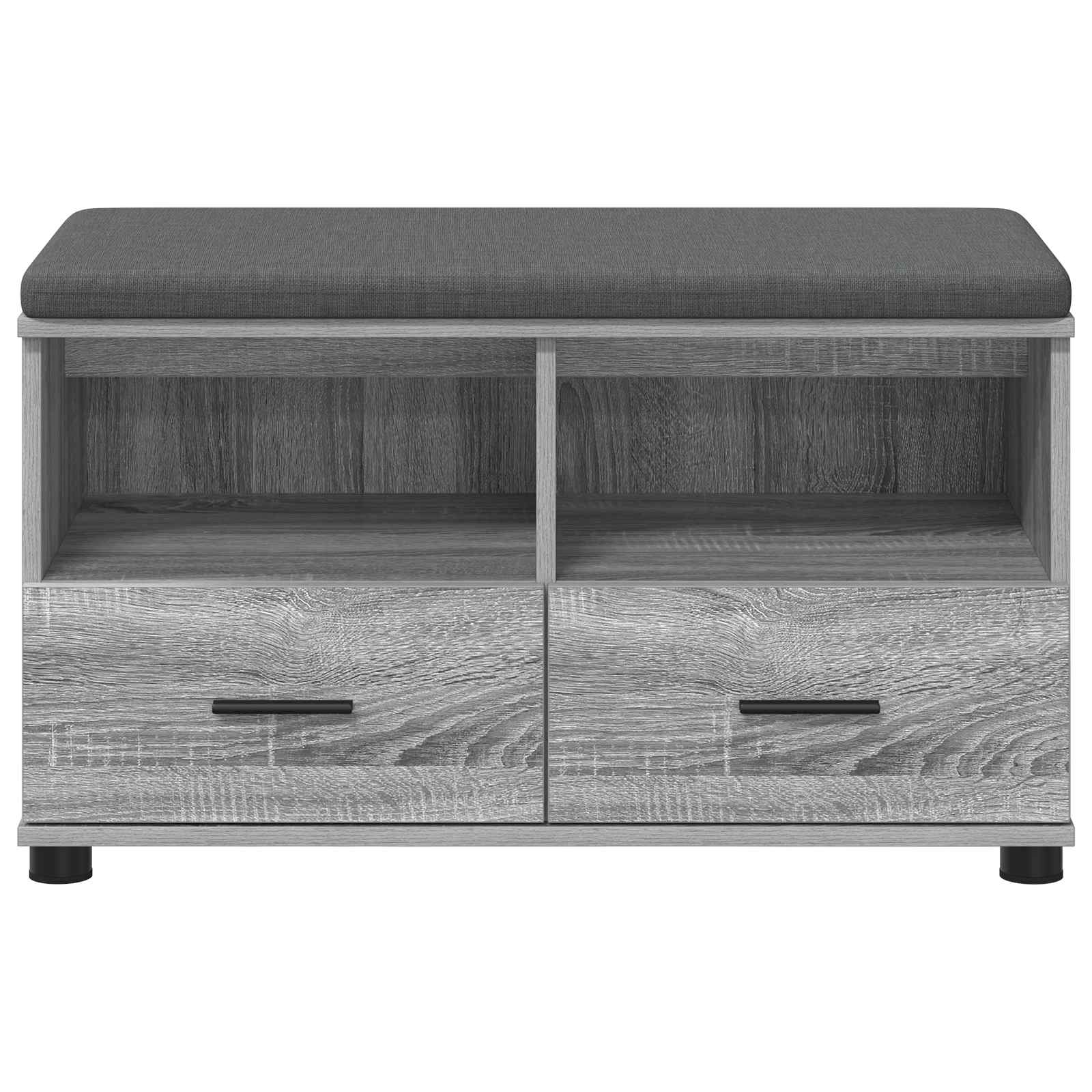 Klupa za hodnik s jastukom Sivi Sonoma 80 x 38 x 46 cm