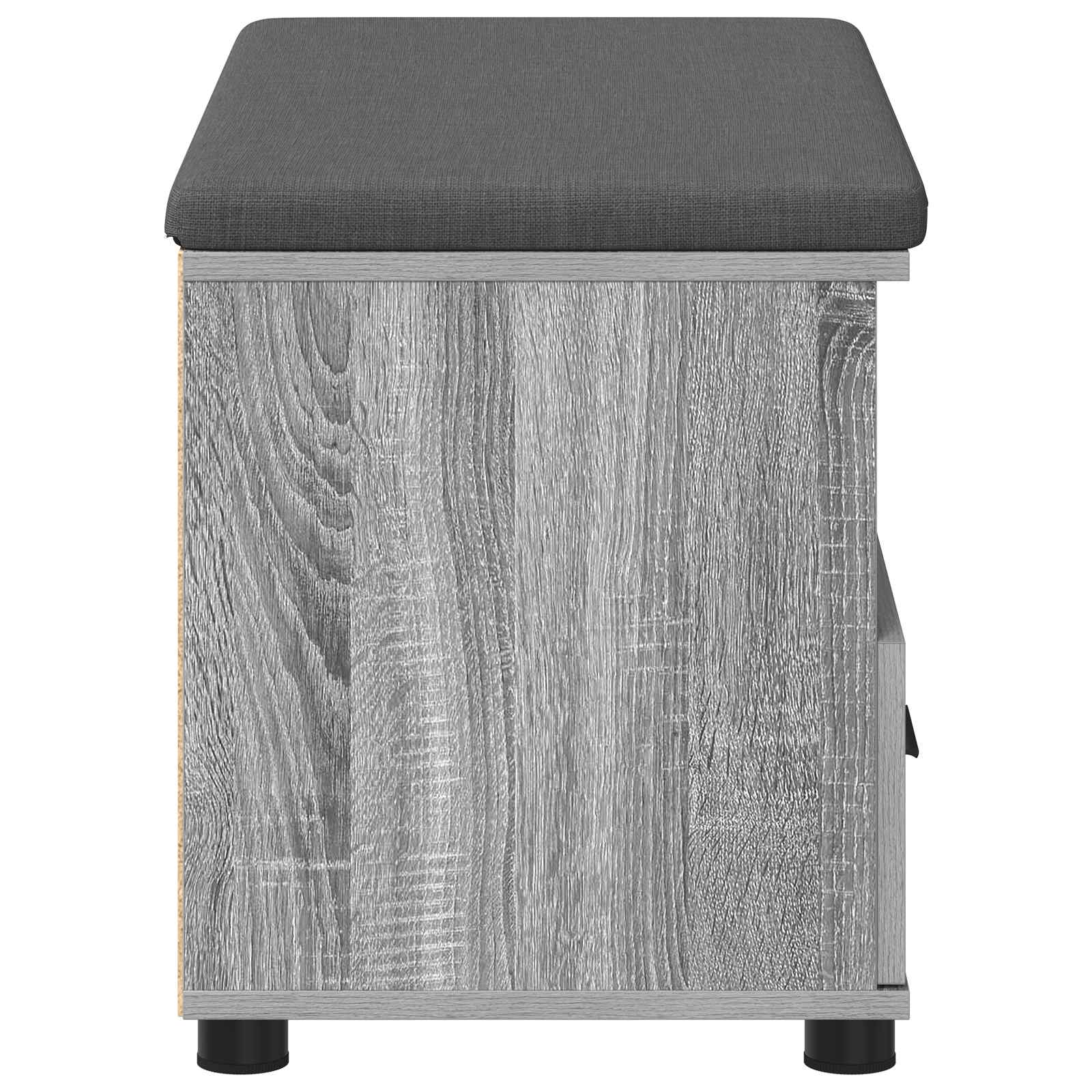 Klupa za hodnik s jastukom Sivi Sonoma 80 x 38 x 46 cm