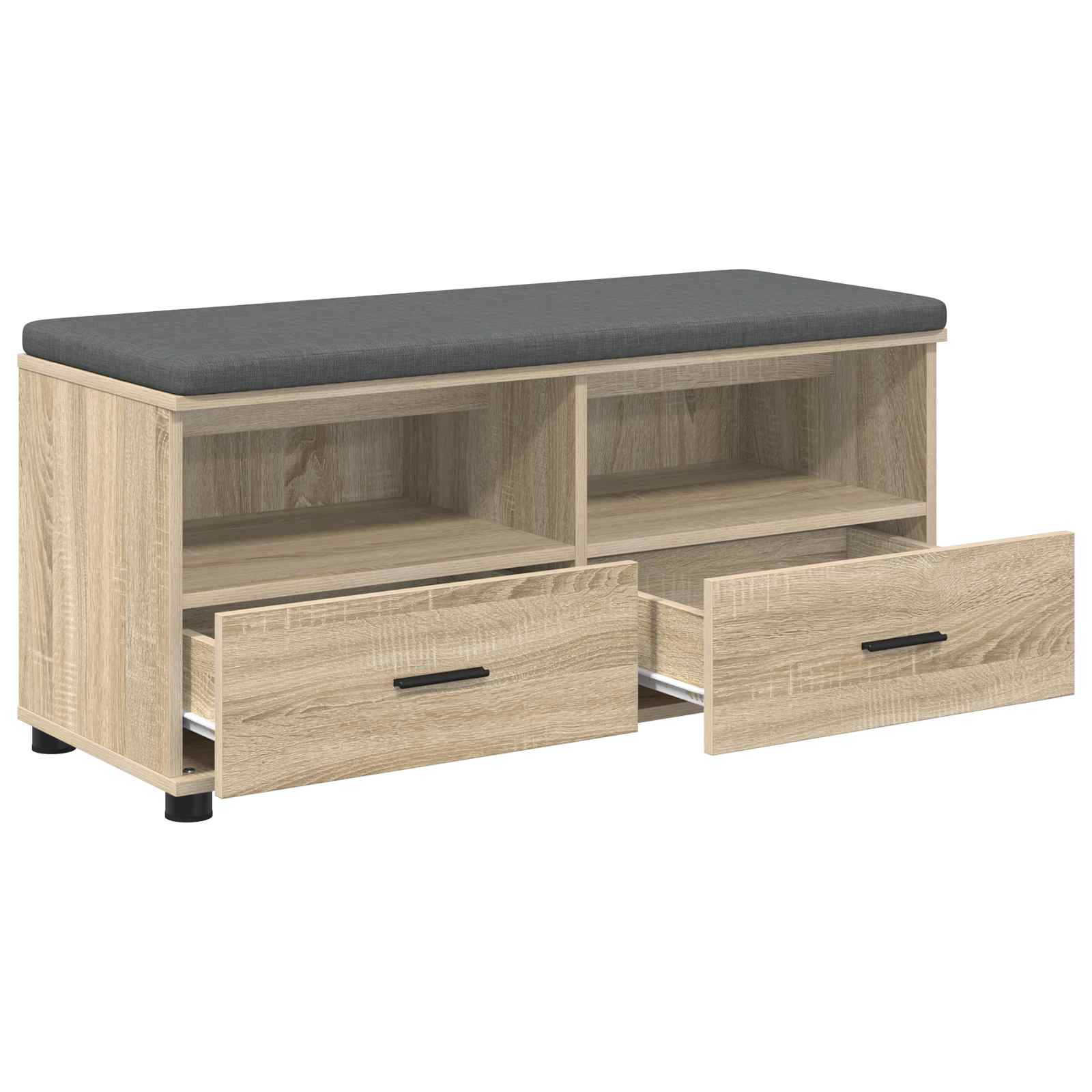 Klupa za hodnik s jastukom Sonoma hrast 100 x 38 x 46 cm