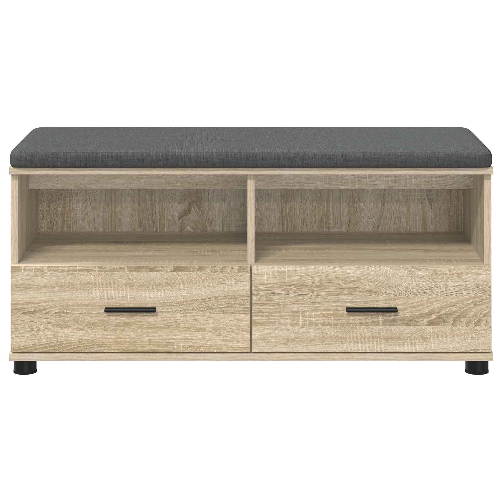 Klupa za hodnik s jastukom Sonoma hrast 100 x 38 x 46 cm