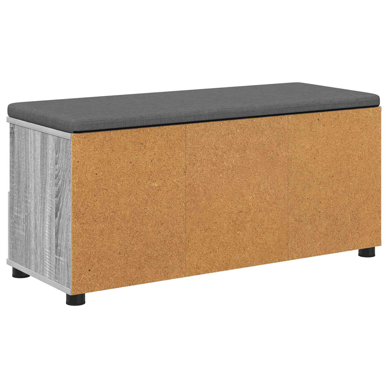 Klupa za hodnik s jastukom Sivi Sonoma 100 x 38 x 46 cm