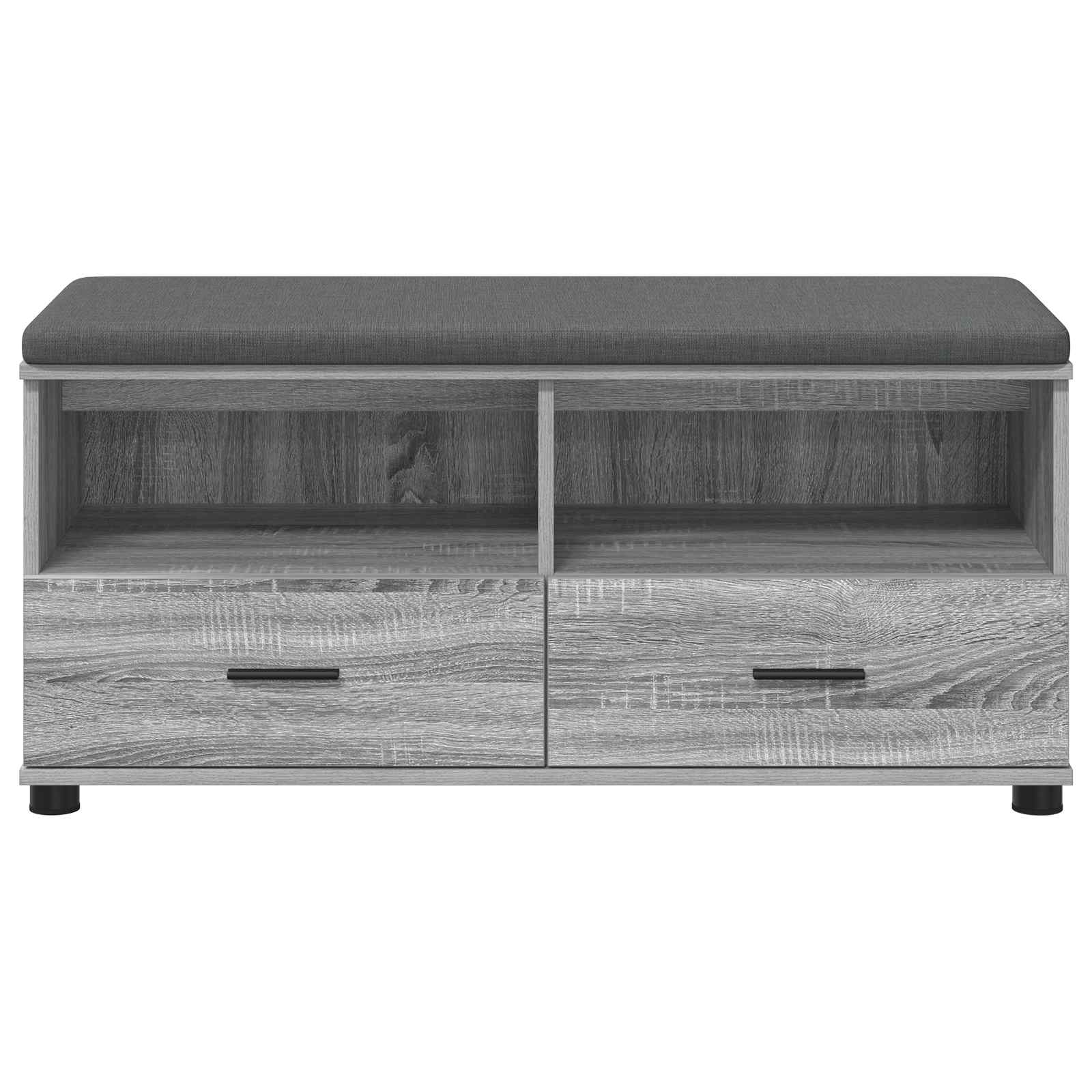 Klupa za hodnik s jastukom Sivi Sonoma 100 x 38 x 46 cm