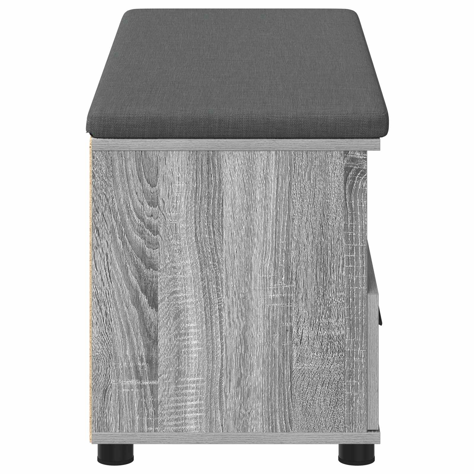 Klupa za hodnik s jastukom Sivi Sonoma 100 x 38 x 46 cm