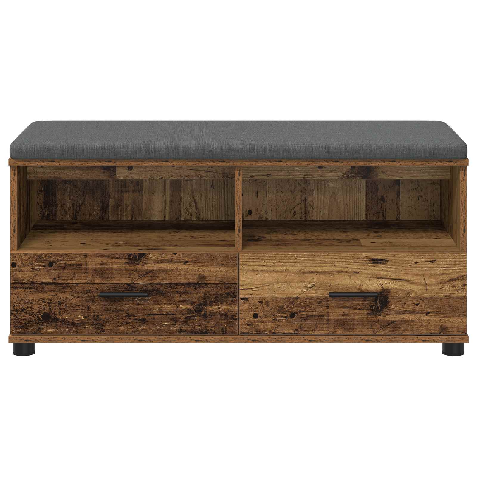Klupa za hodnik s jastukom Staro drvo 100 x 38 x 46 cm