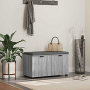Klupa za hodnik s jastukom Sivi Sonoma 80 x 38 x 46 cm