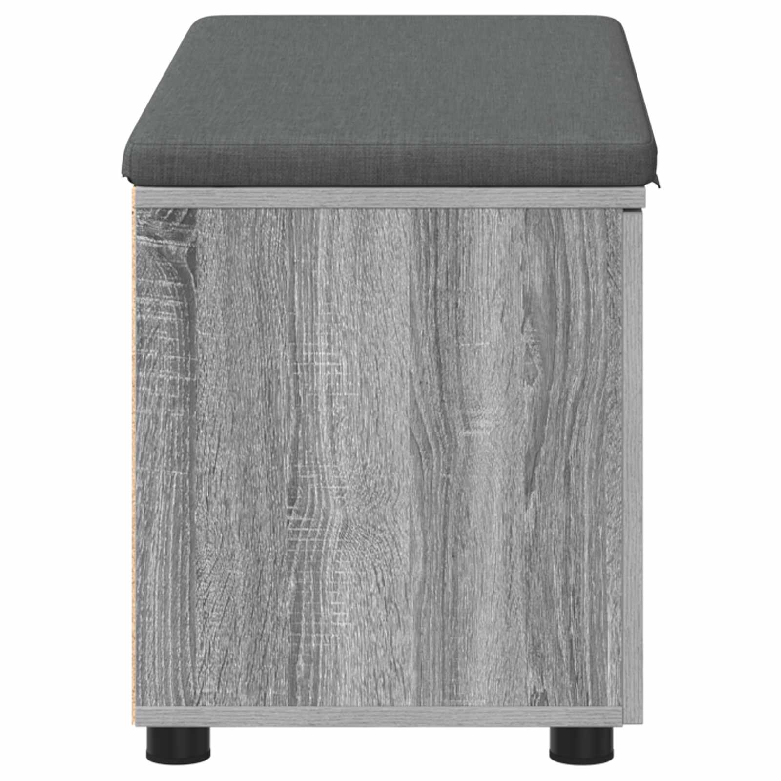 Klupa za hodnik s jastukom Sivi Sonoma 80 x 38 x 46 cm