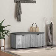 Klupa za hodnik s jastukom Sivi Sonoma 100 x 38 x 46 cm
