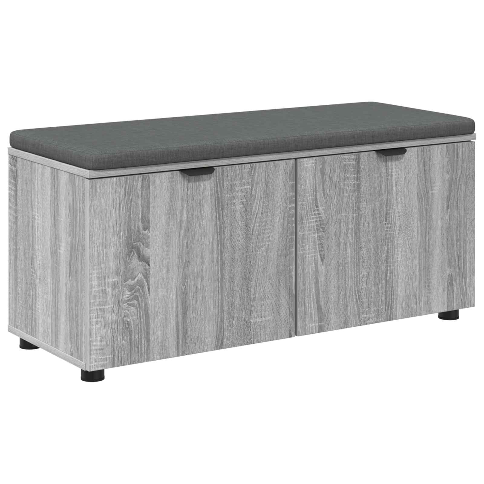 Klupa za hodnik s jastukom Sivi Sonoma 100 x 38 x 46 cm