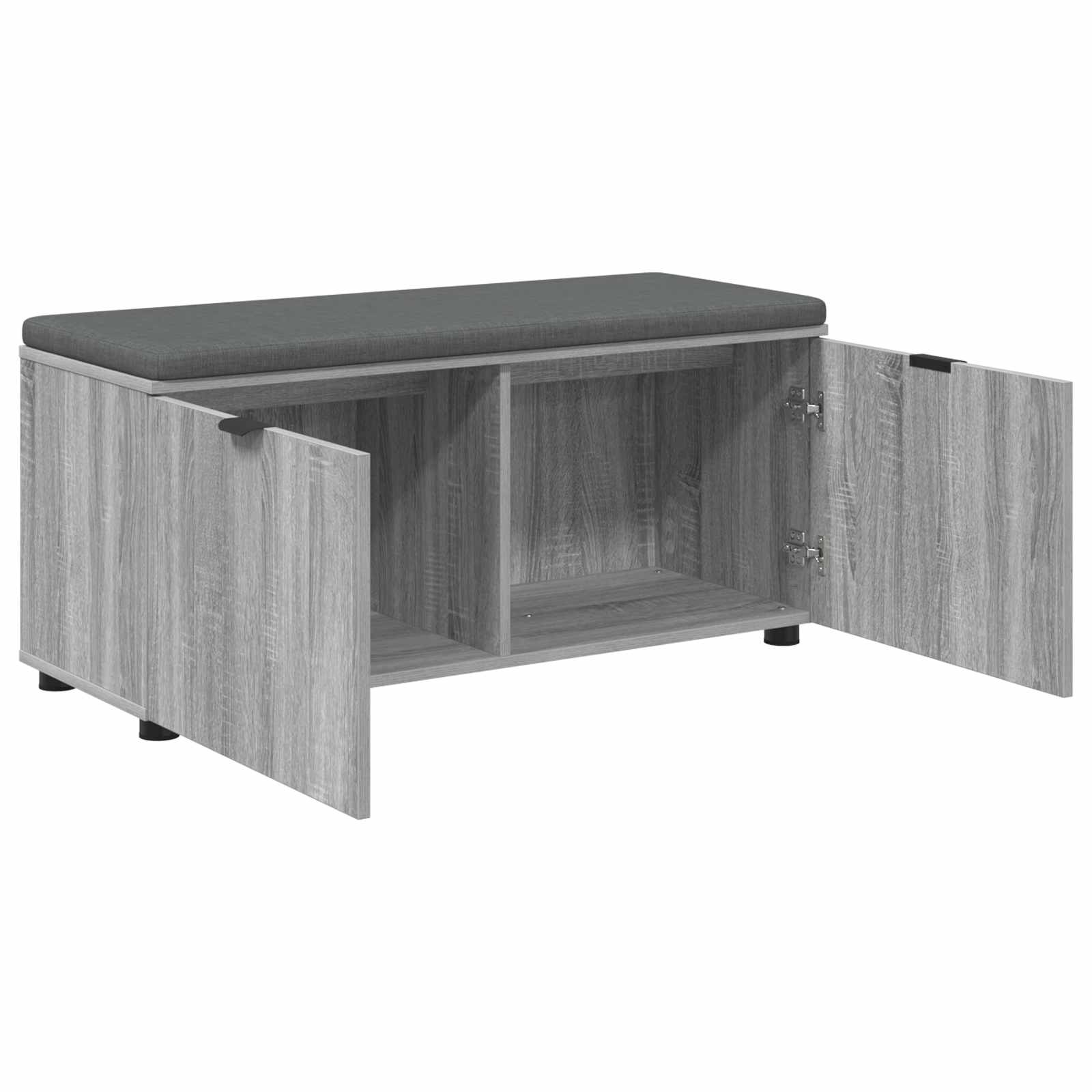 Klupa za hodnik s jastukom Sivi Sonoma 100 x 38 x 46 cm
