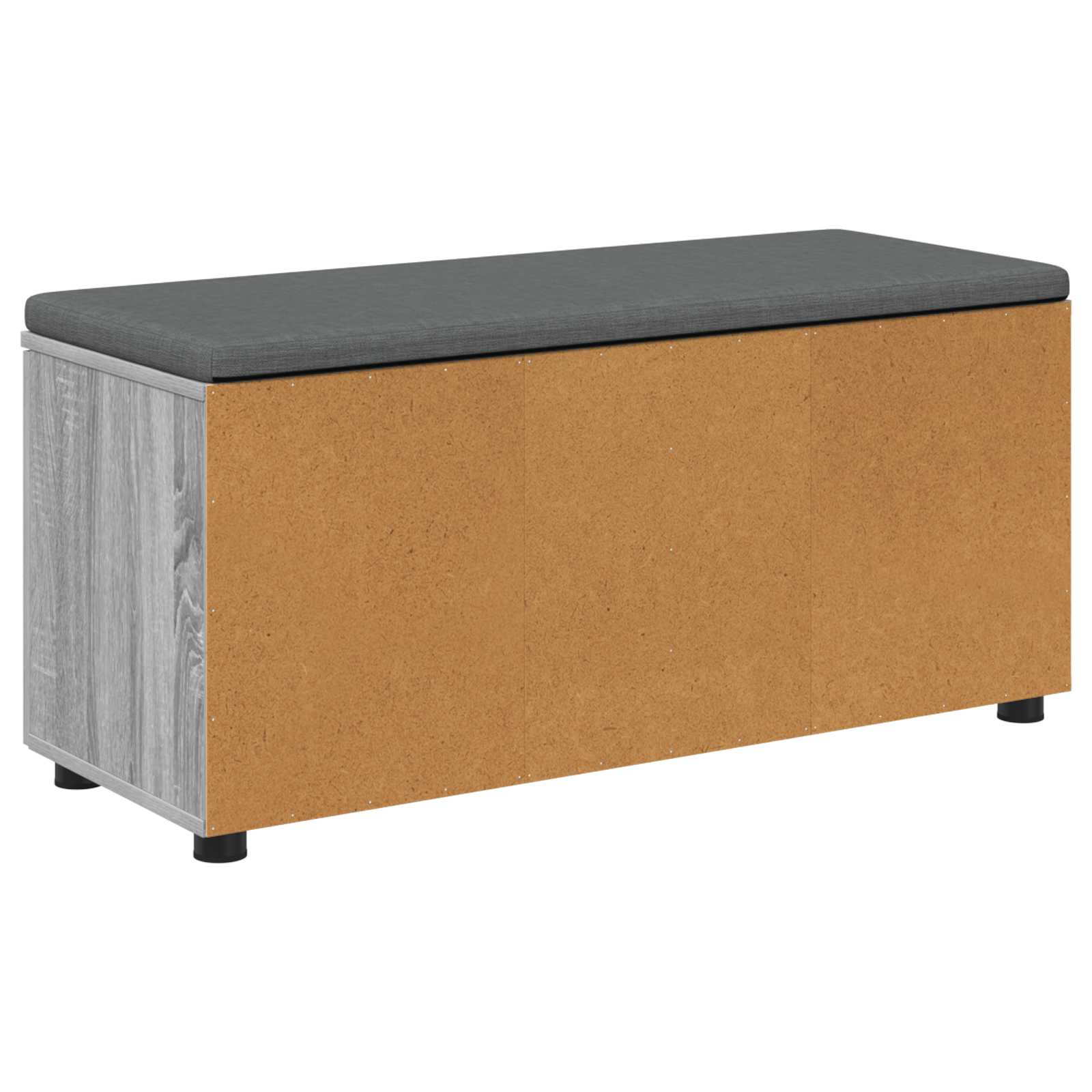 Klupa za hodnik s jastukom Sivi Sonoma 100 x 38 x 46 cm