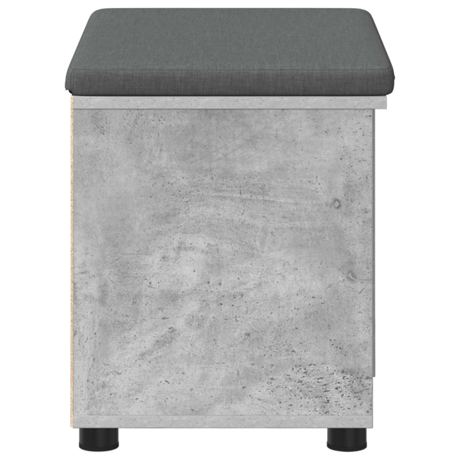 Klupa za hodnik s jastukom Betonsko Siva 60 x 38 x 46 cm