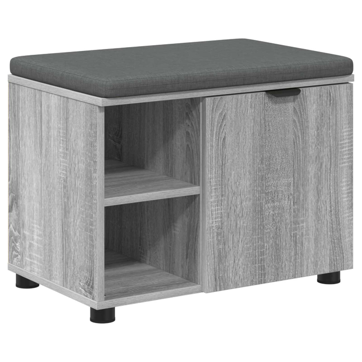 Klupa za hodnik s jastukom Sivi Sonoma 60 x 38 x 46 cm