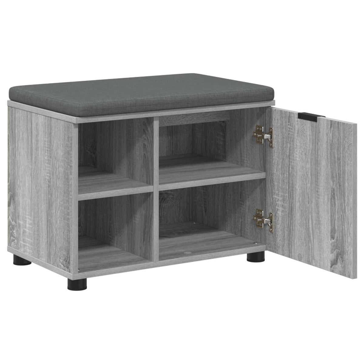 Klupa za hodnik s jastukom Sivi Sonoma 60 x 38 x 46 cm