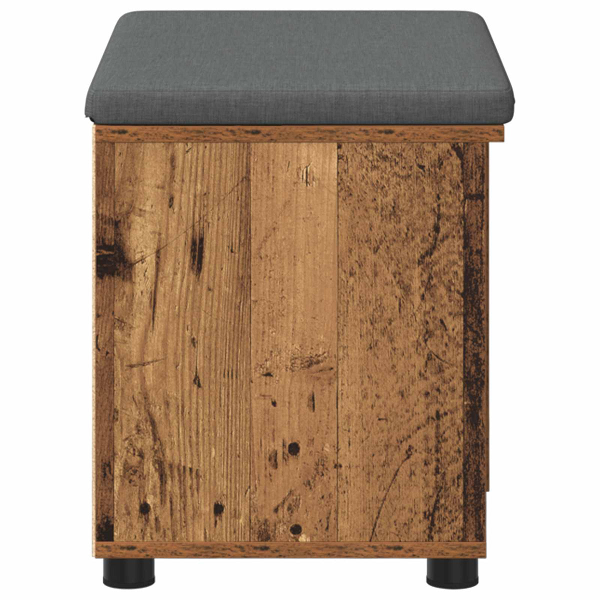 Klupa za hodnik s jastukom s policom Staro drvo 60 x 38 x 46 cm