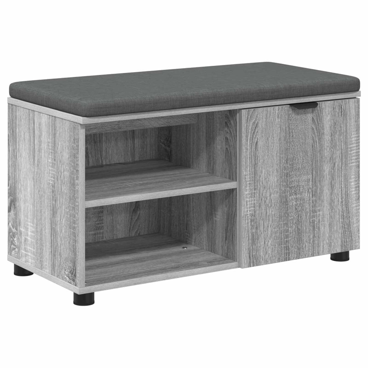 Klupa za hodnik s jastukom Sivi Sonoma 80 x 38 x 46 cm