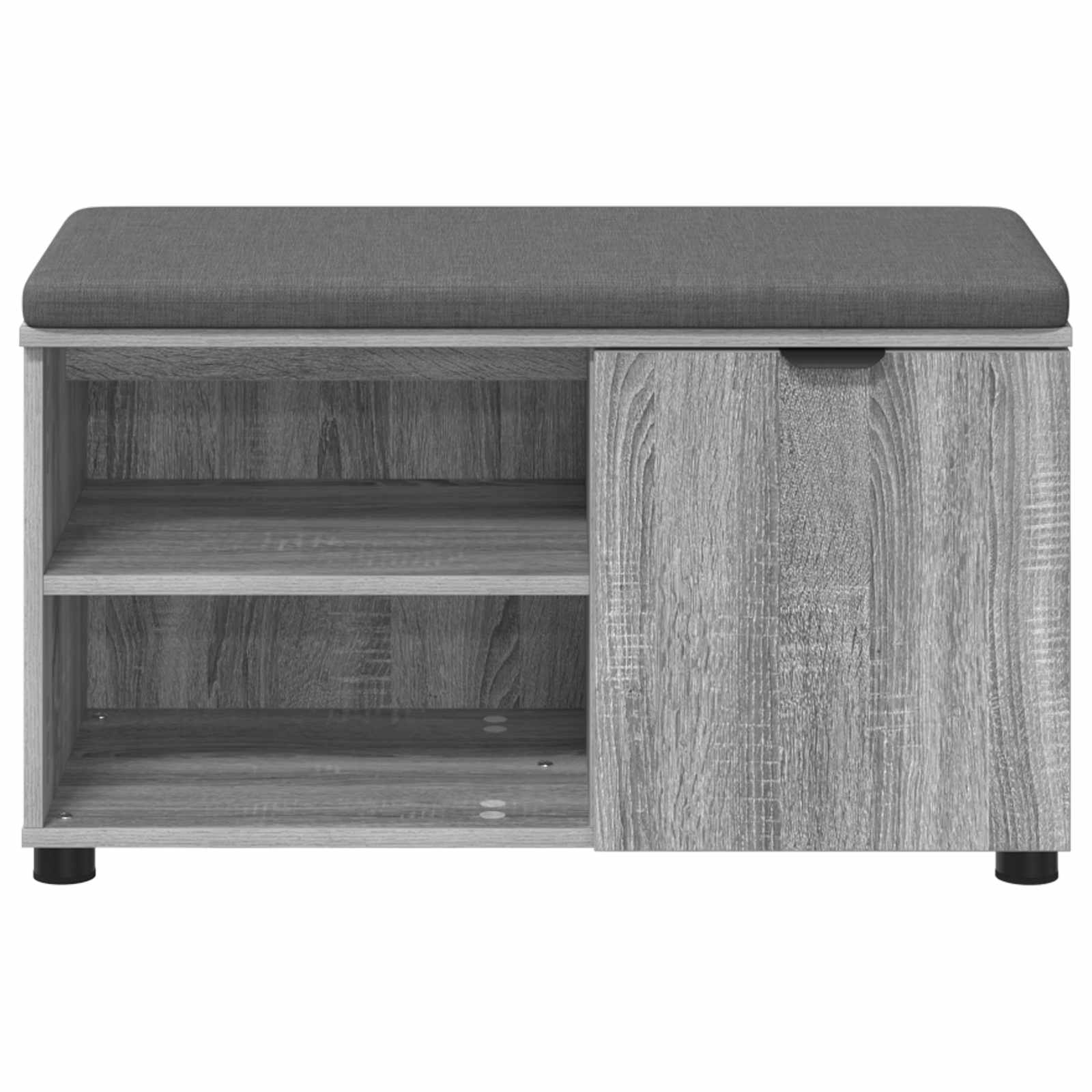 Klupa za hodnik s jastukom Sivi Sonoma 80 x 38 x 46 cm