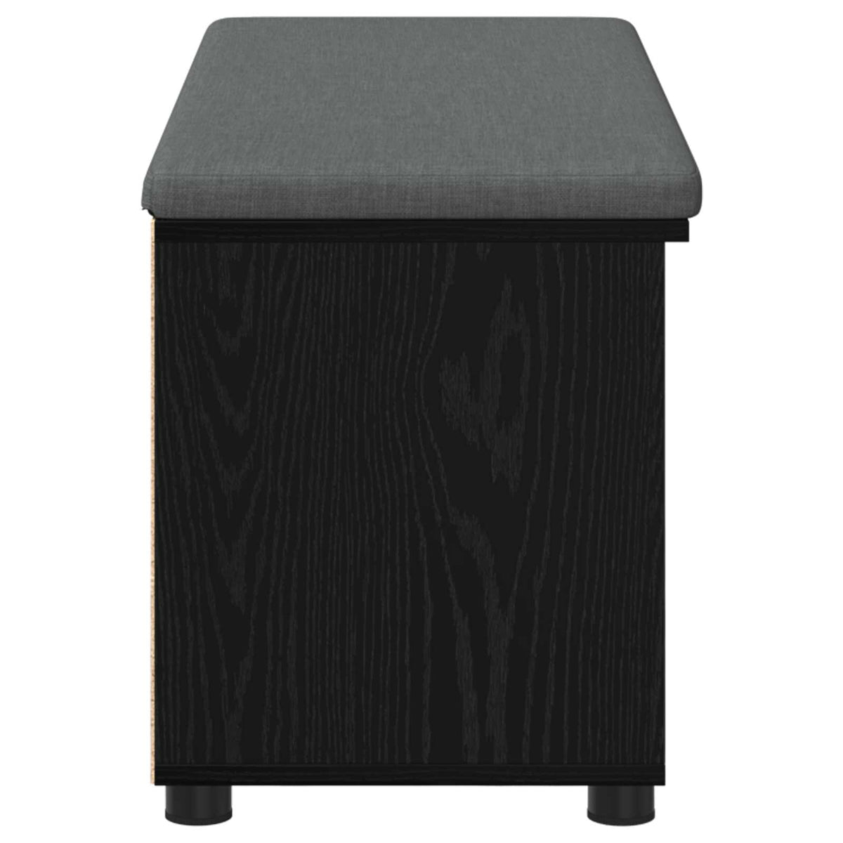 Klupa za hodnik s jastukom Crni Hrast 100 x 38 x 46 cm