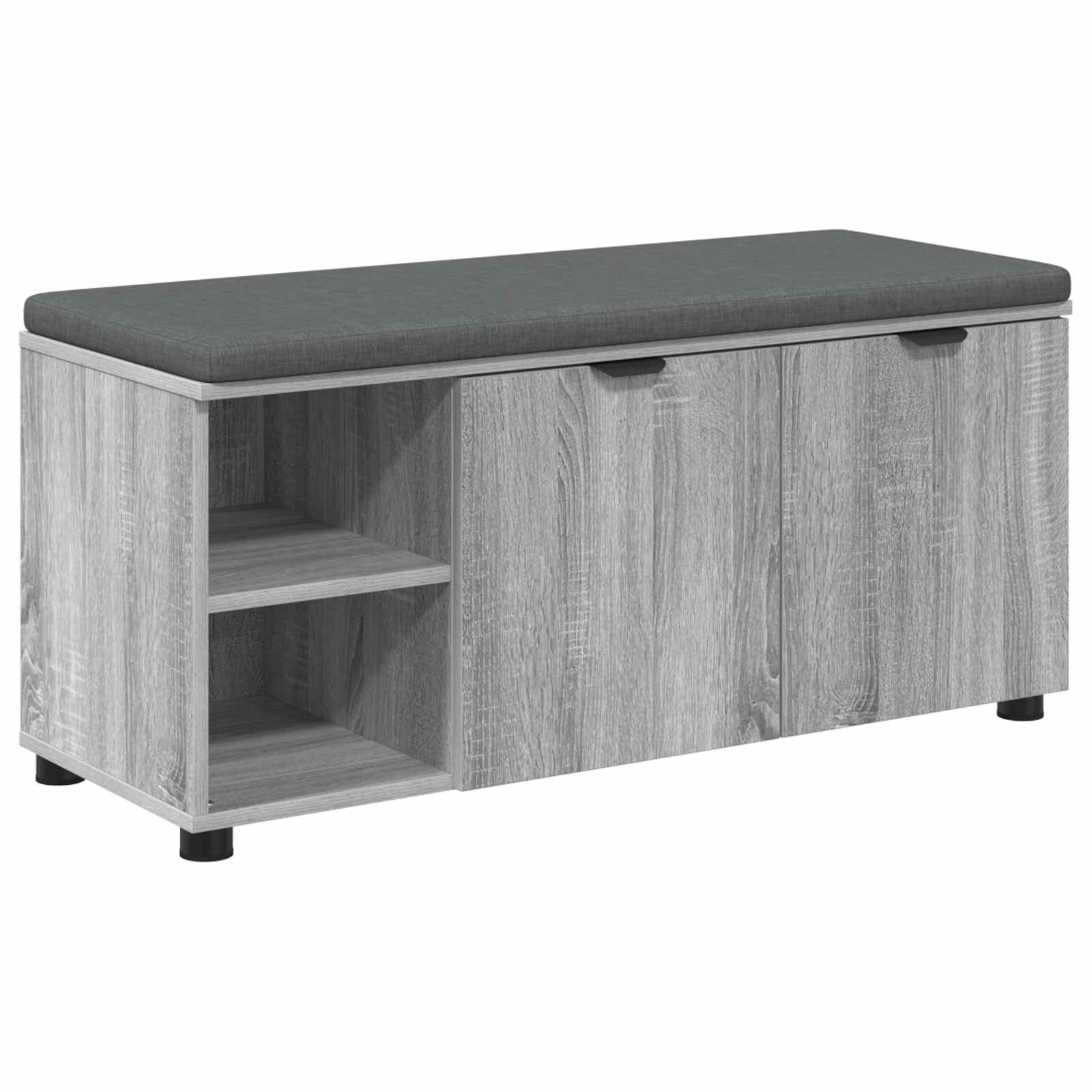 Klupa za hodnik s jastukom Sivi Sonoma 100 x 38 x 46 cm