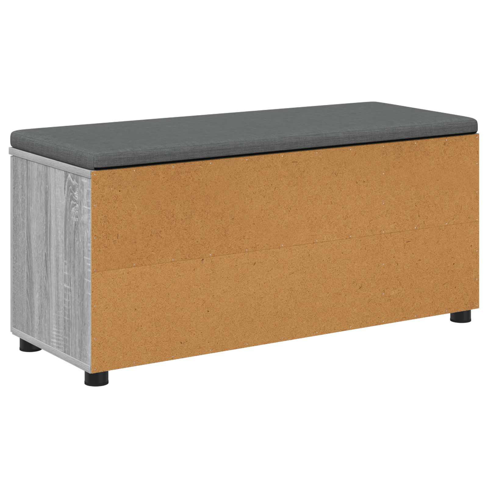 Klupa za hodnik s jastukom Sivi Sonoma 100 x 38 x 46 cm