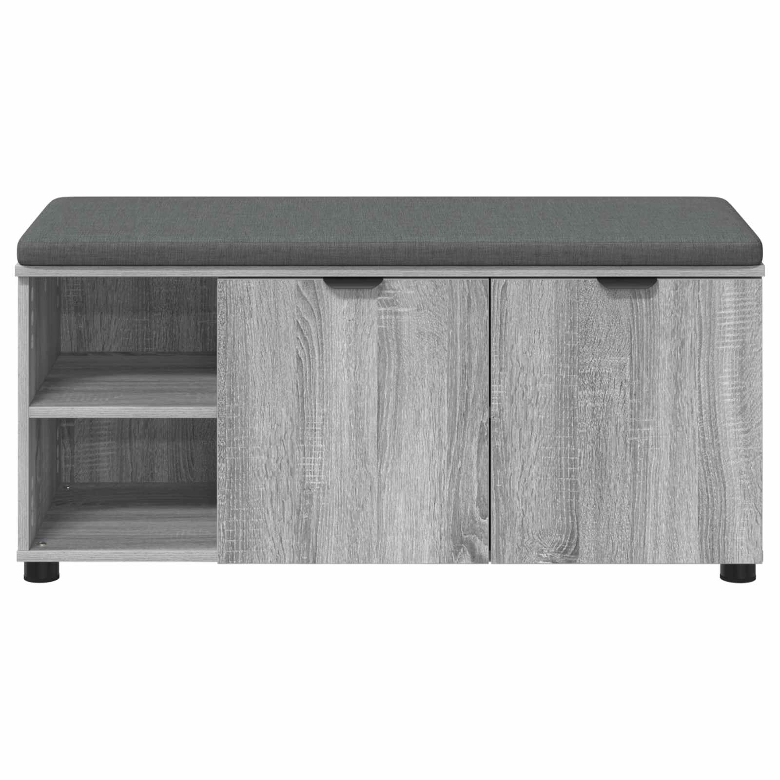 Klupa za hodnik s jastukom Sivi Sonoma 100 x 38 x 46 cm