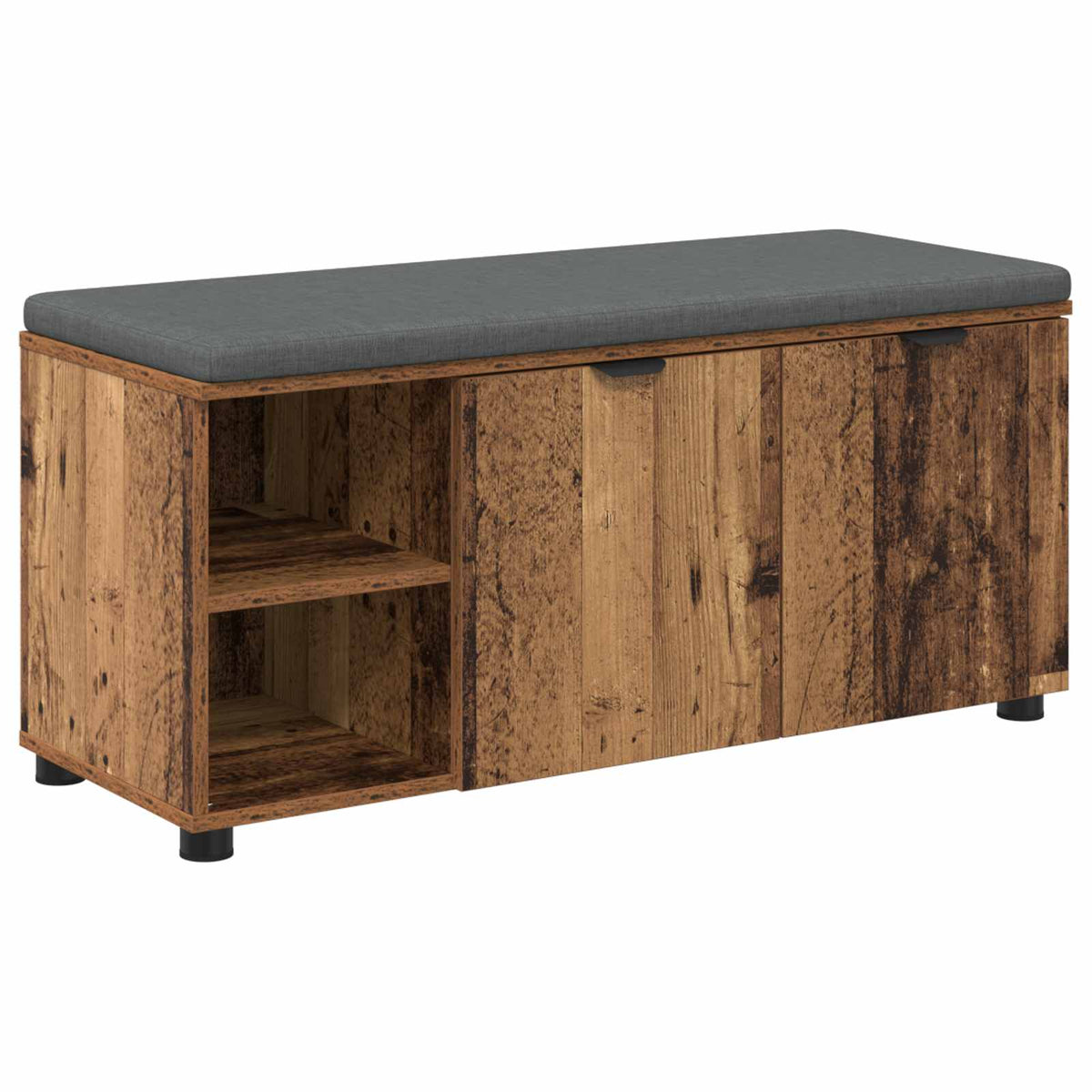 Klupa za hodnik s jastukom Staro drvo 100 x 38 x 46 cm