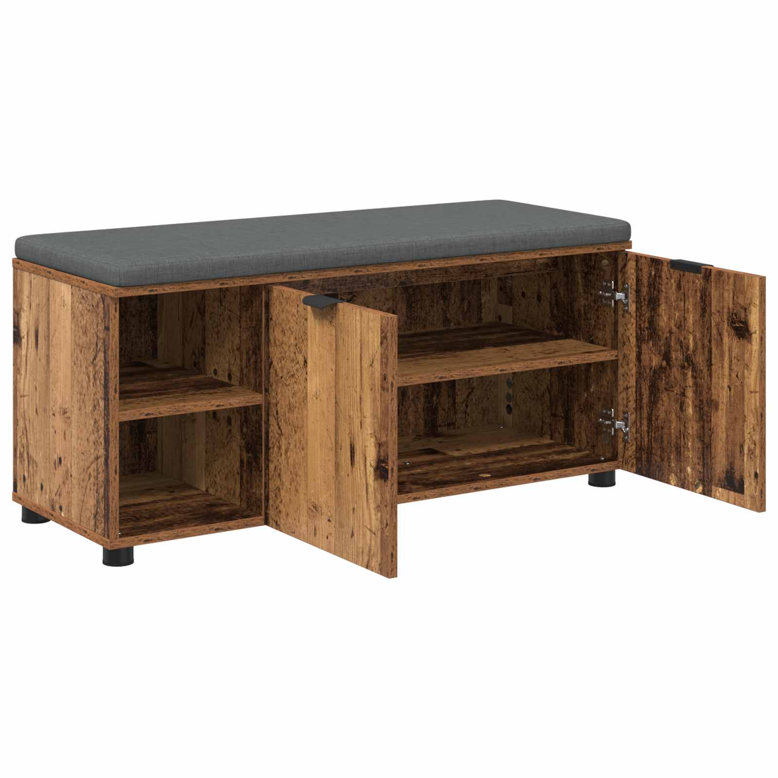 Klupa za hodnik s jastukom Staro drvo 100 x 38 x 46 cm