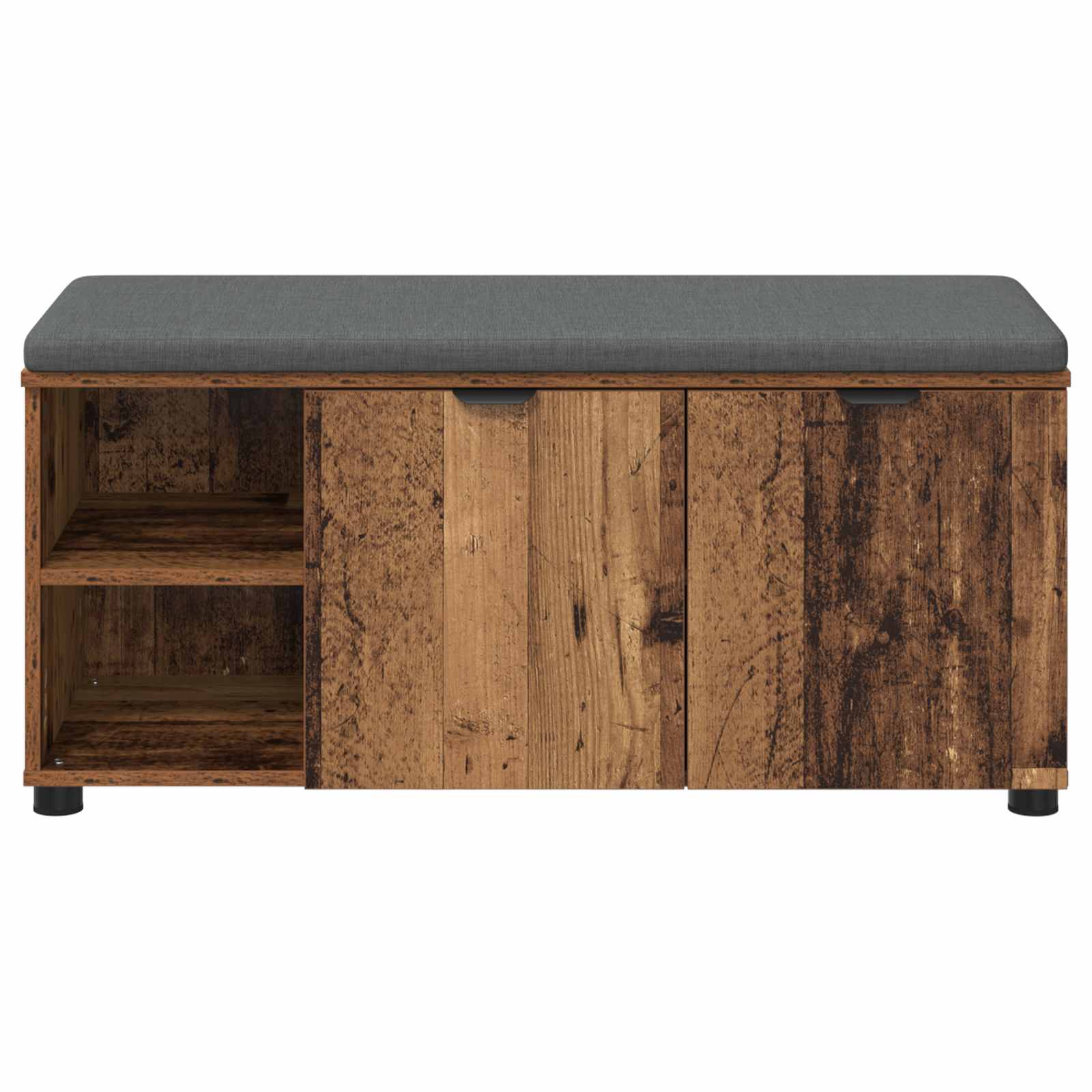Klupa za hodnik s jastukom Staro drvo 100 x 38 x 46 cm