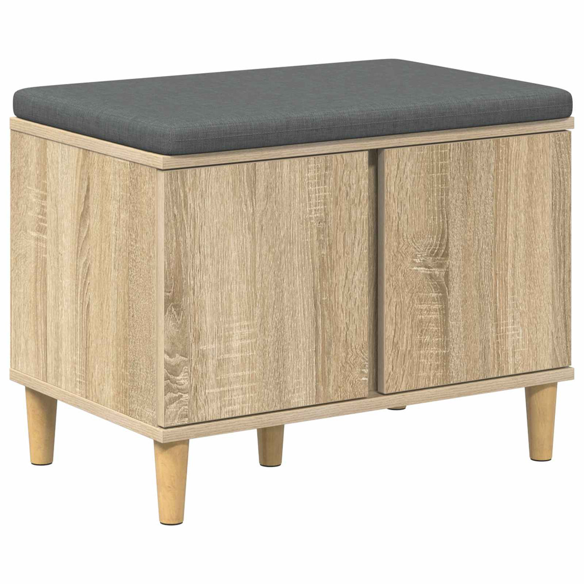 Klupa za hodnik s jastukom Sonoma hrast 60 x 38 x 46 cm
