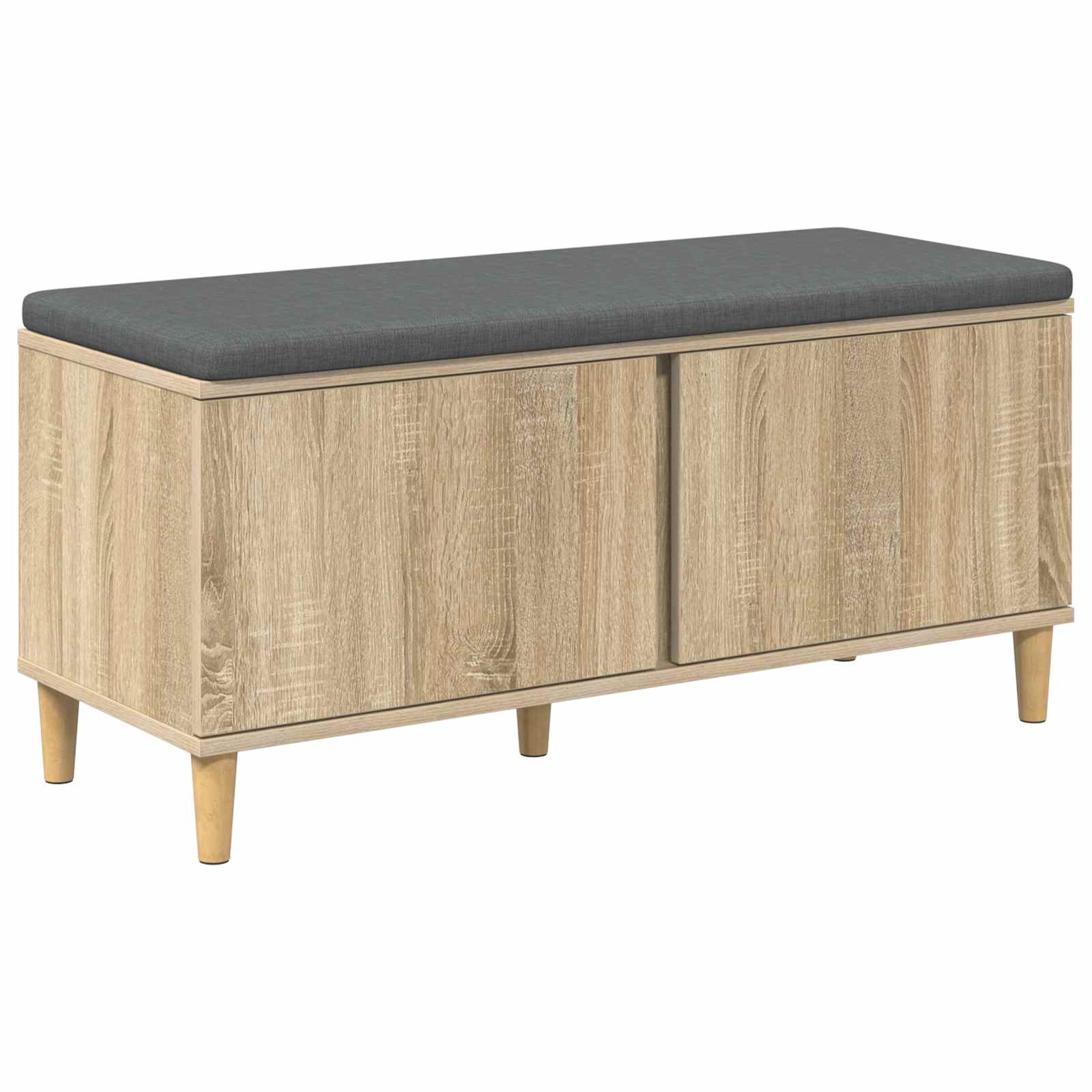Klupa za hodnik s jastukom Sonoma hrast 100 x 38 x 46 cm