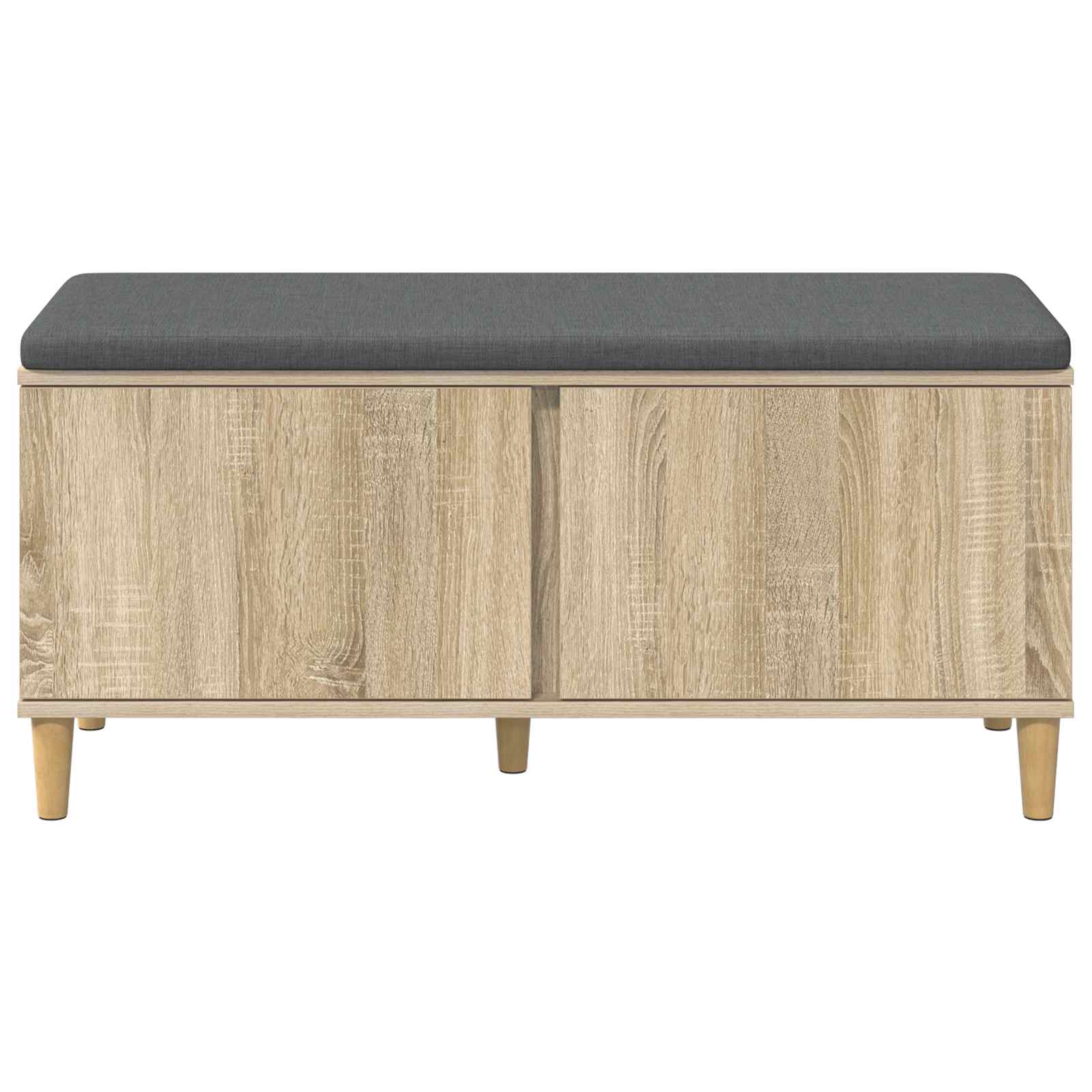 Klupa za hodnik s jastukom Sonoma hrast 100 x 38 x 46 cm