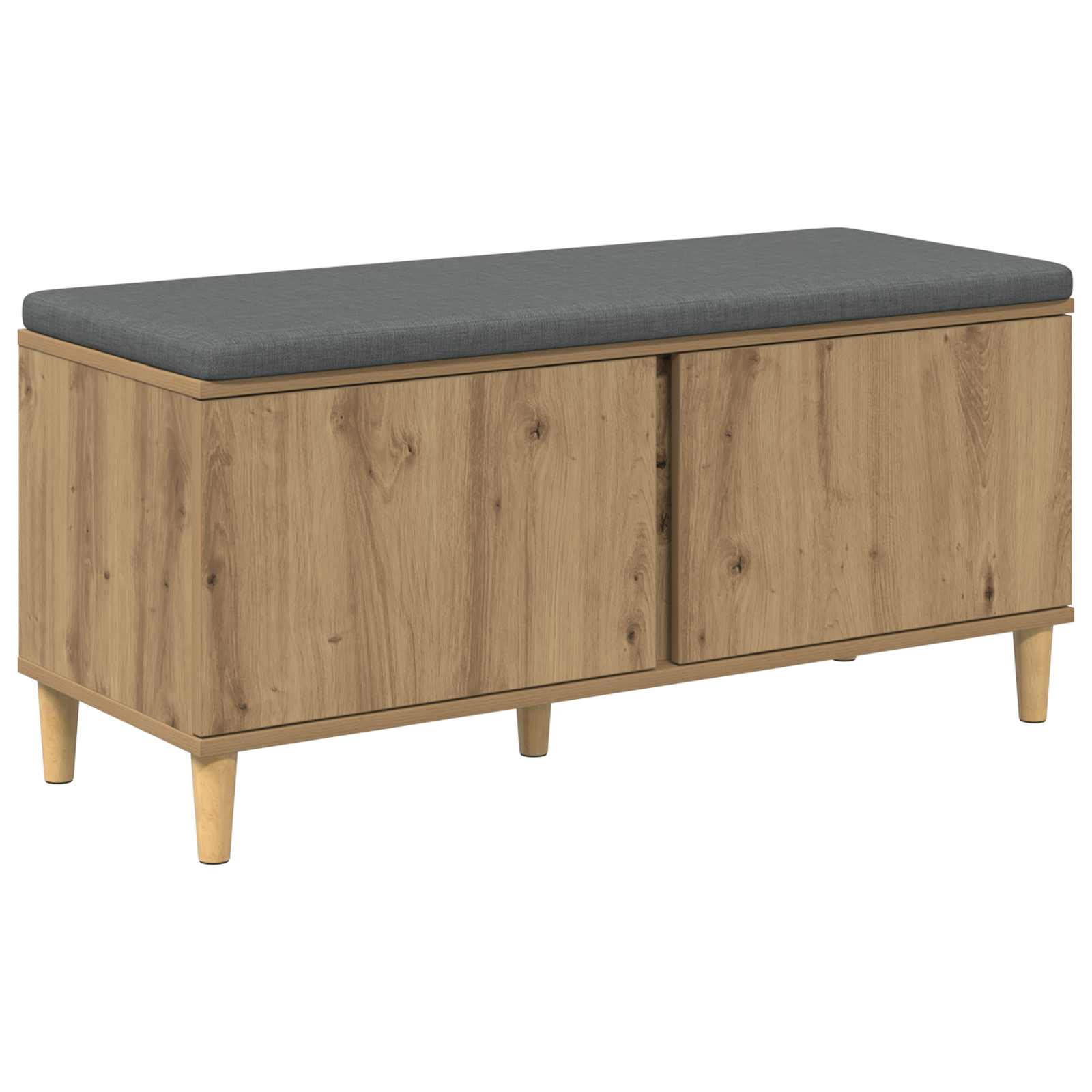 Klupa za hodnik s jastukom Zanatski Hrast 100 x 38 x 46 cm
