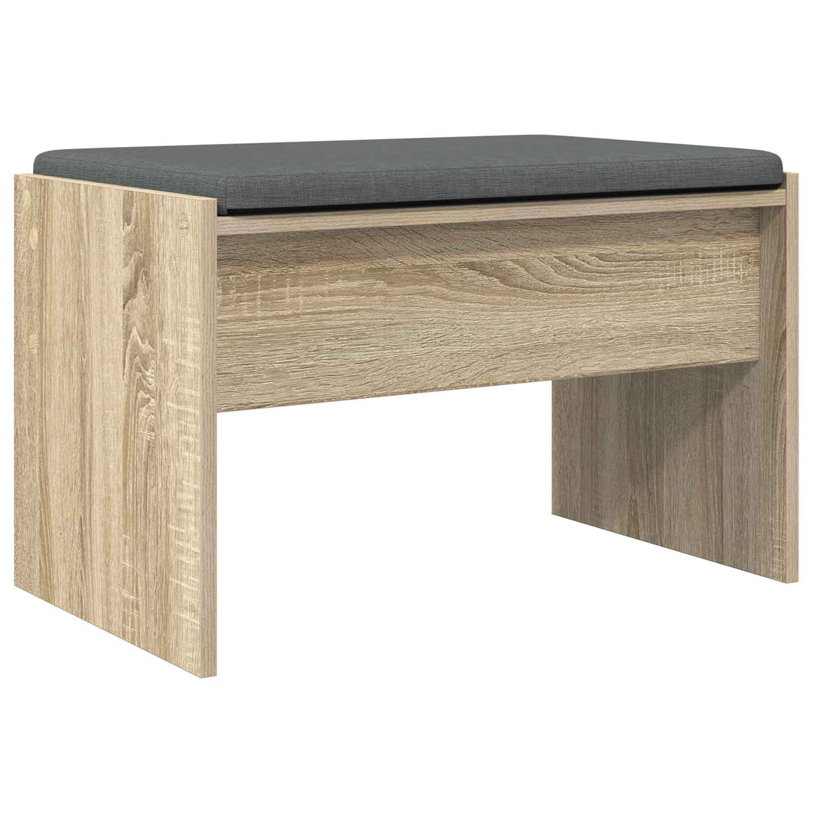Klupa za hodnik s jastukom Sonoma hrast 63 x 38 x 40 cm
