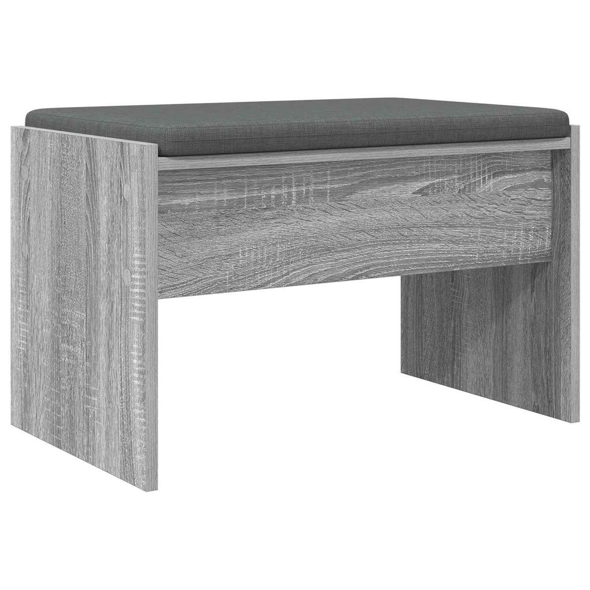 Klupa za hodnik s jastukom Siva Sonoma 63 x 38 x 40 cm