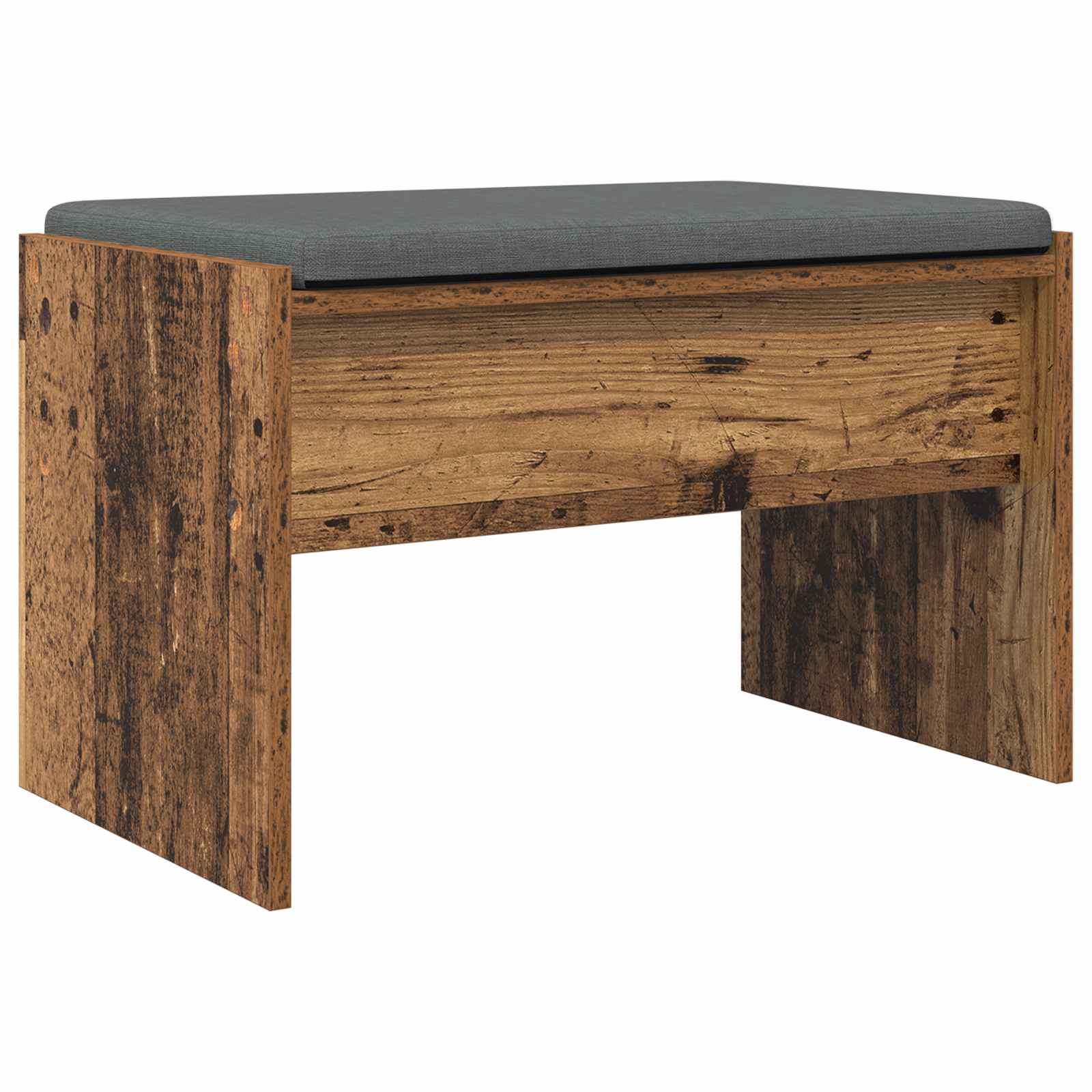 Klupa za hodnik s jastukom Staro drvo 63 x 38 x 40 cm