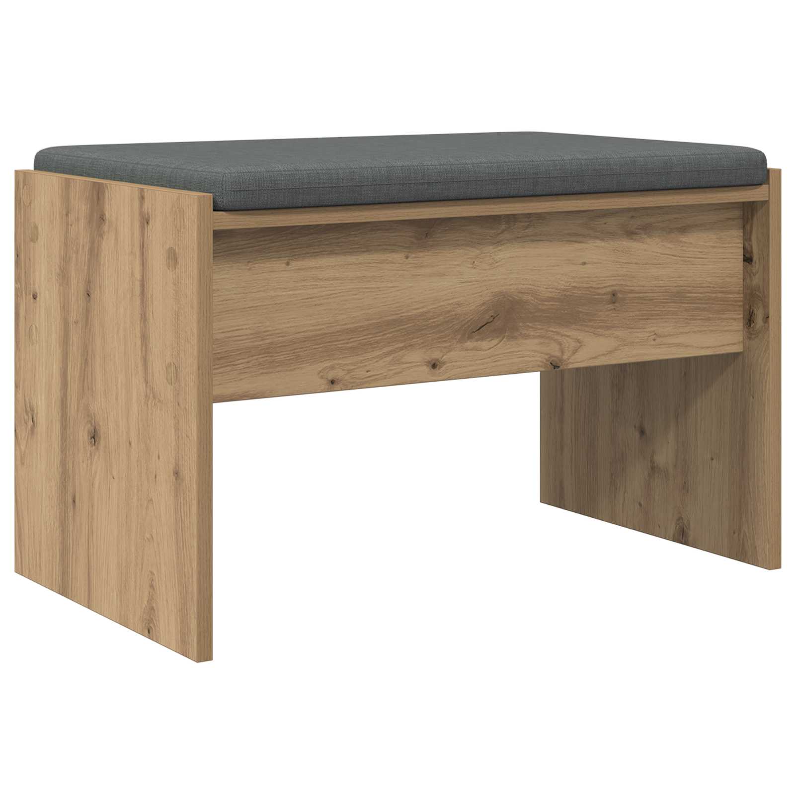Klupa za hodnik s jastukom Umjetnički hrast 63 x 38 x 40 cm