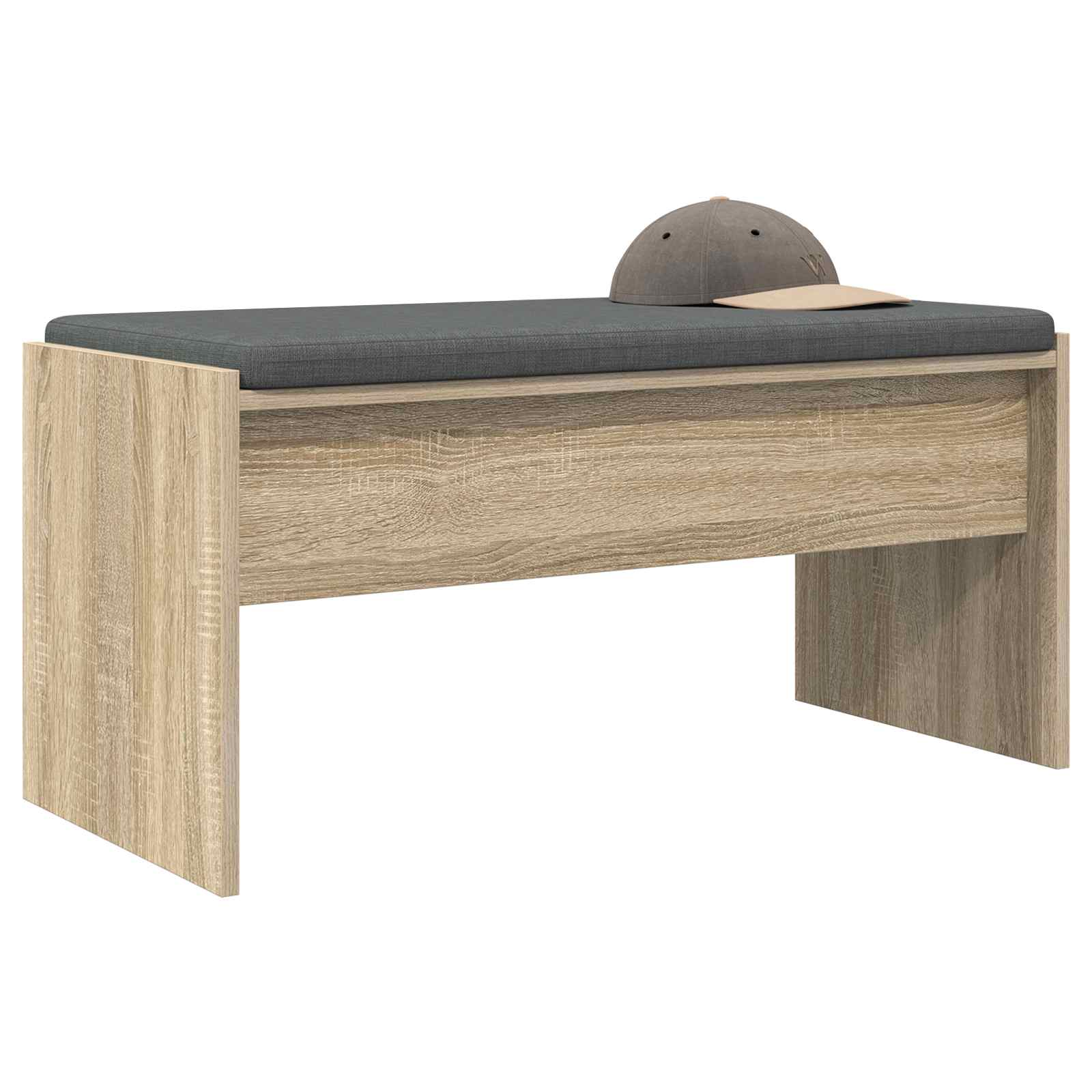 Klupa za hodnik s jastukom Sonoma hrast 83 x 38 x 40 cm