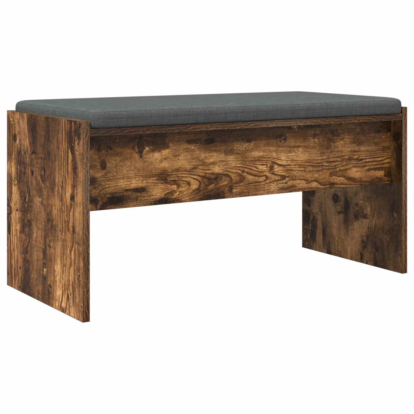 Klupa za hodnik s jastukom Dimljeni hrast 83 x 38 x 40 cm
