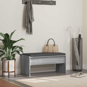 Klupa za hodnik s jastukom Siva Sonoma 83 x 38 x 40 cm