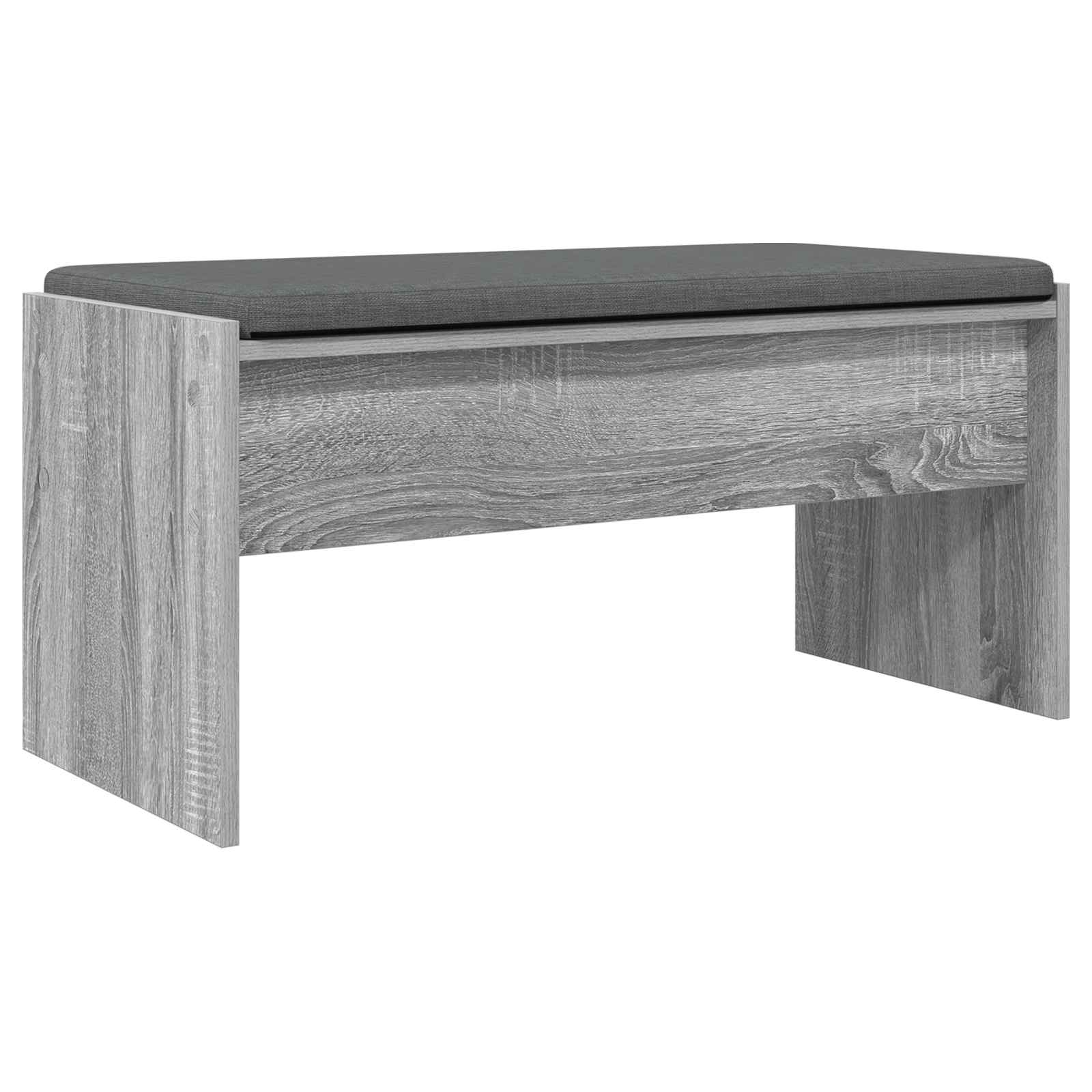 Klupa za hodnik s jastukom Siva Sonoma 83 x 38 x 40 cm