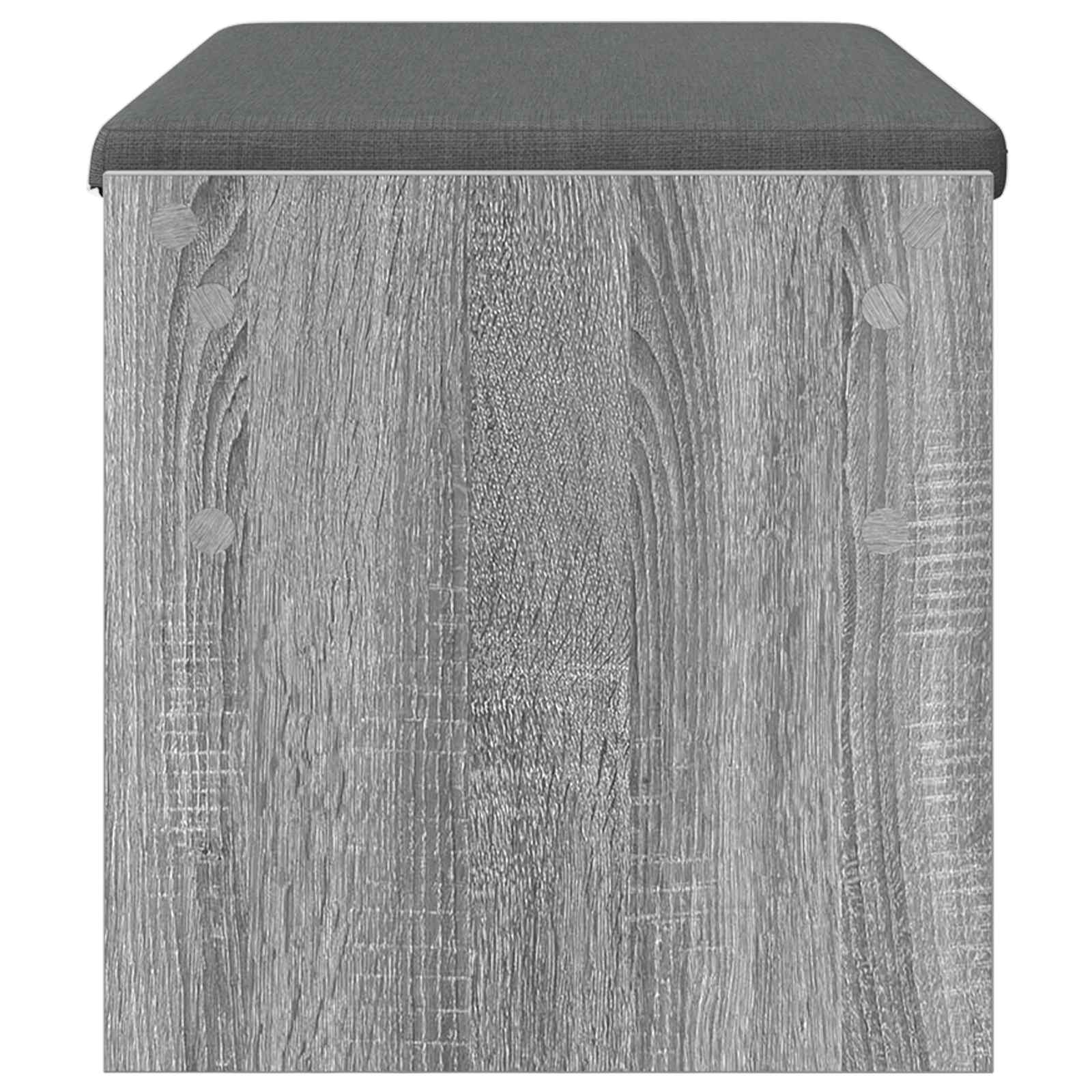 Klupa za hodnik s jastukom Siva Sonoma 83 x 38 x 40 cm