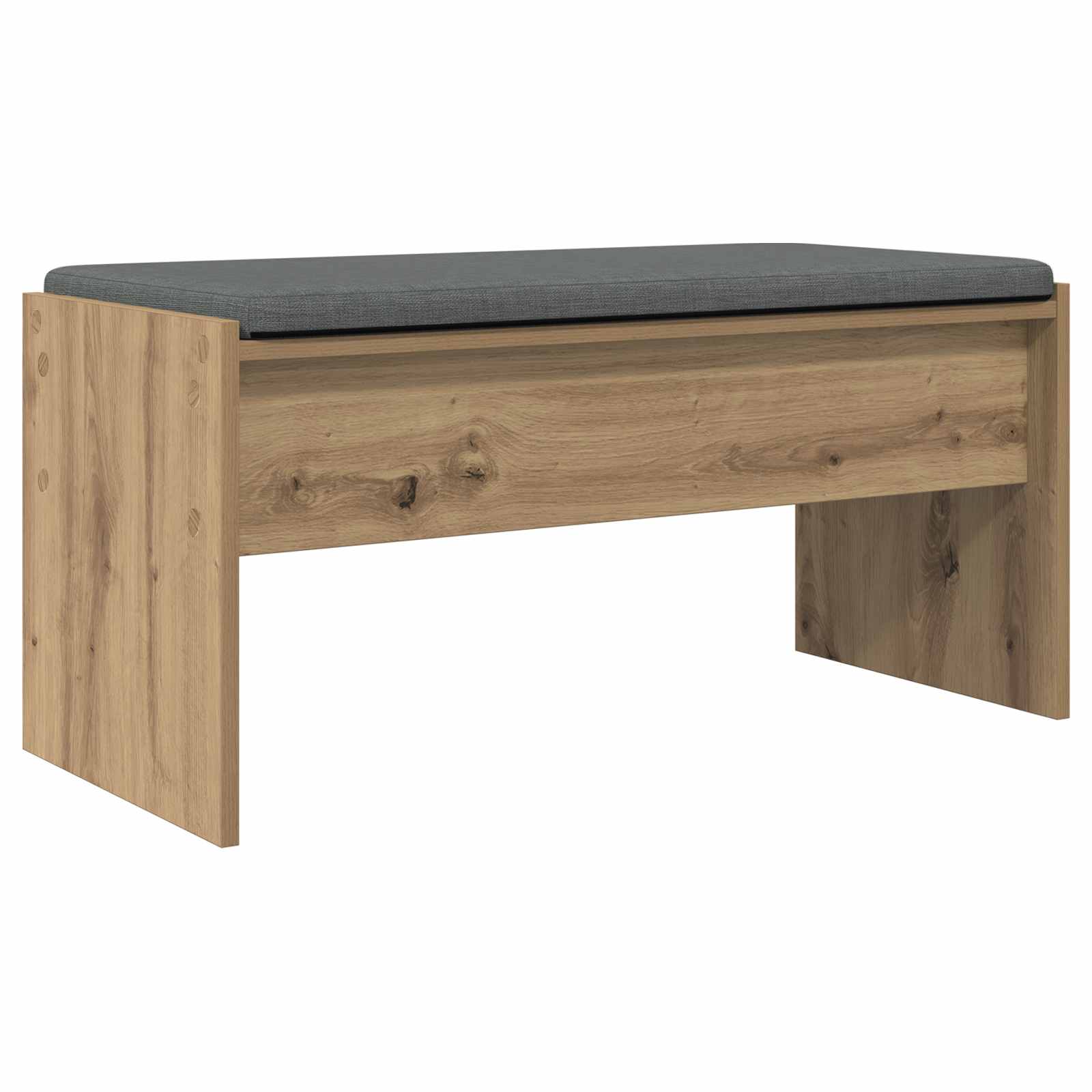 Klupa za hodnik s jastukom Umjetnički hrast 83 x 38 x 40 cm