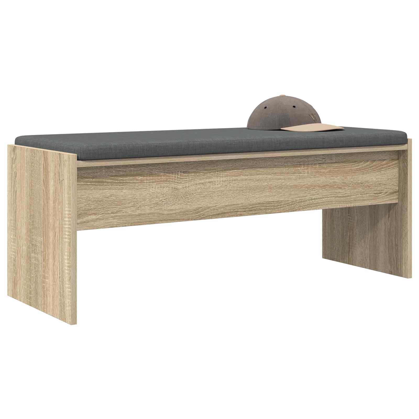 Klupa za hodnik s jastukom Sonoma hrast 103 x 38 x 40 cm