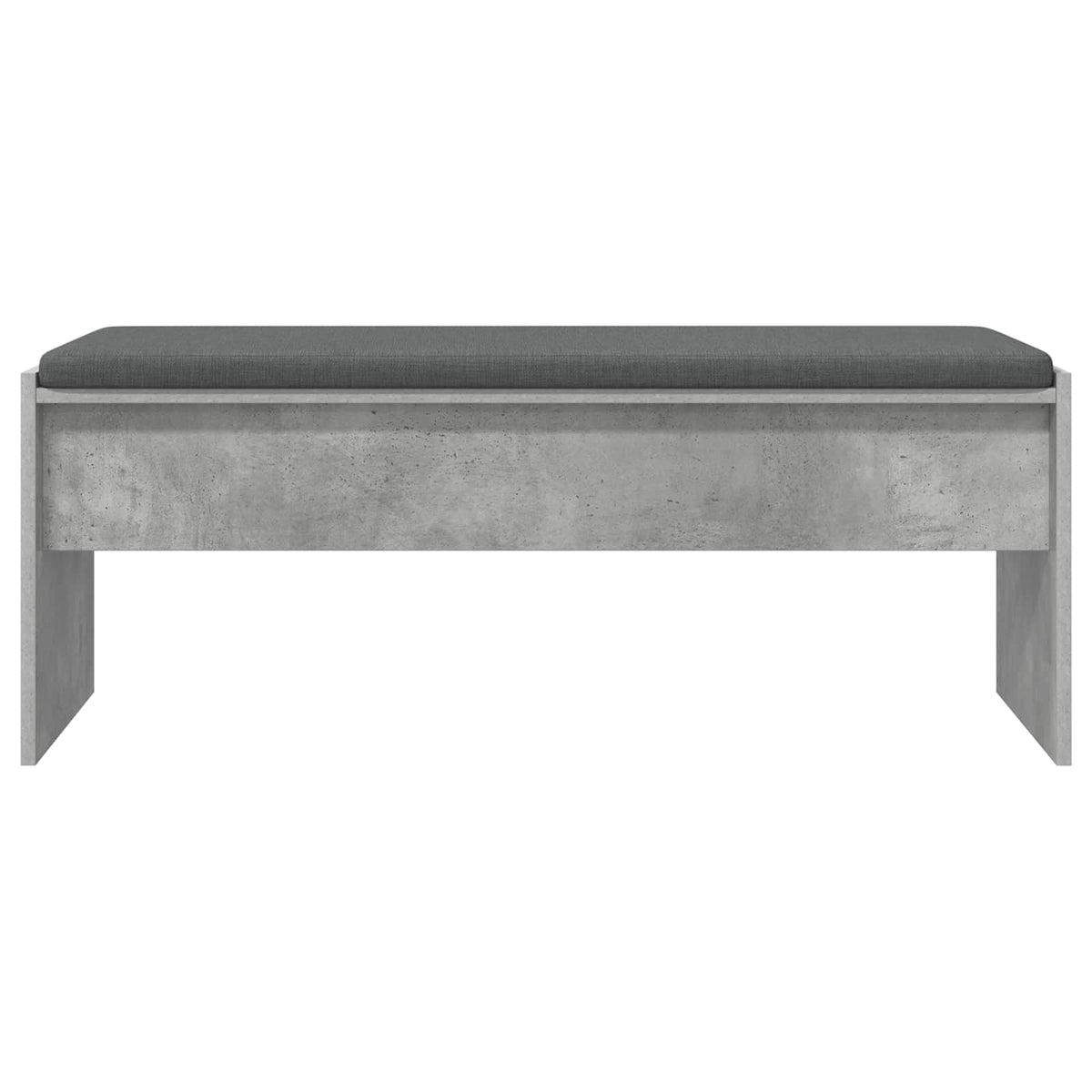 Klupa za hodnik s jastukom Betonski sivi 103 x 38 x 40 cm
