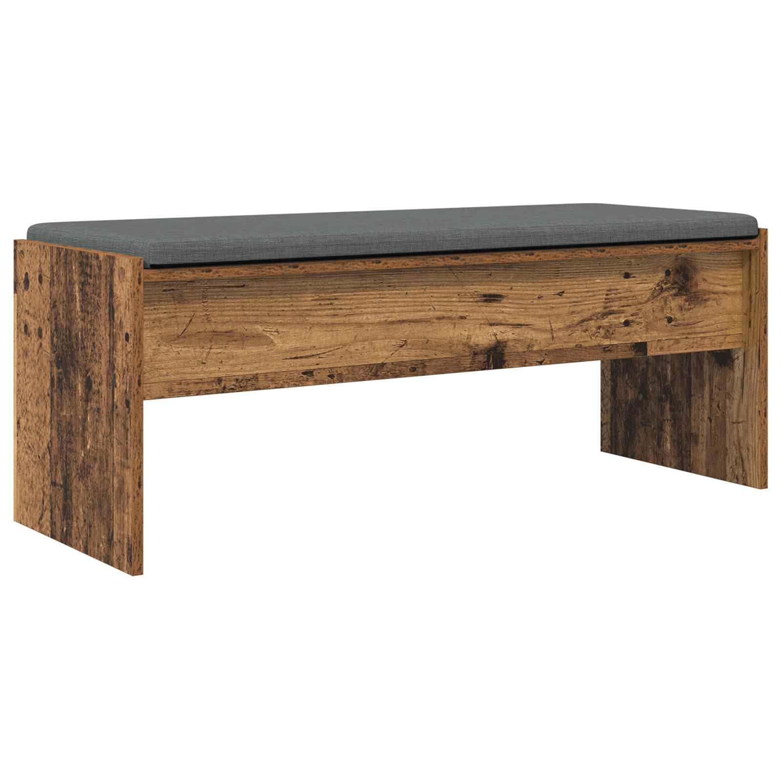 Klupa za hodnik s jastukom Staro drvo 103 x 38 x 40 cm